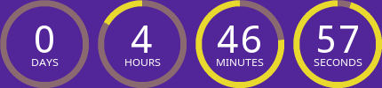Countdown timer for First Box $5 offer