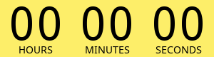 Time counting down to midnight 3rd March