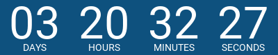 Countdown timer running until 12pm on March 24th, 20206