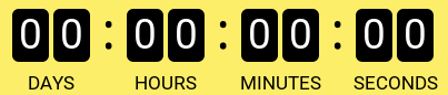 Time counting down to midnight 5th June