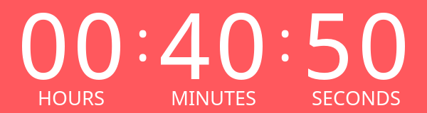 Countdown to midnight on Black Friday