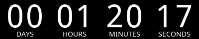 Countdown to sale end