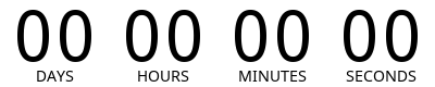 Timer counting down the days, hours, minutes, and seconds to 11:59pm on August 18, 2023