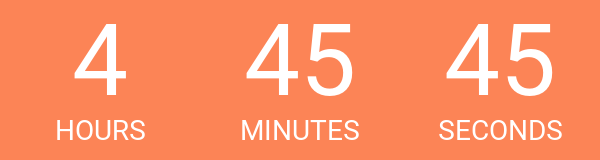 Clock countdown to midnight on August 8th