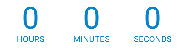 Clock countdown to midnight on August 31st